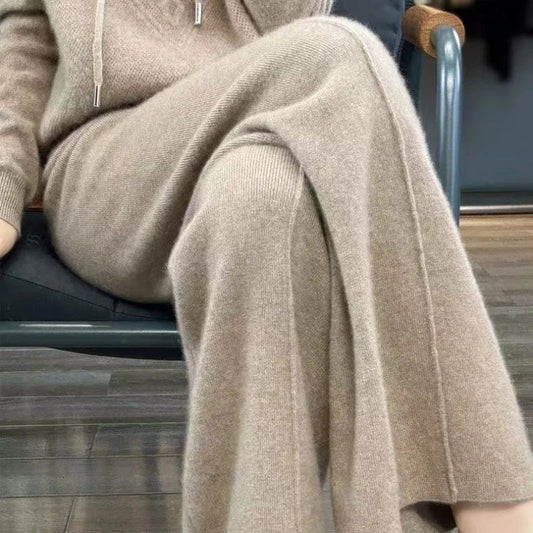 Strickhose Damen Relaxed Fit Herbst & Winter