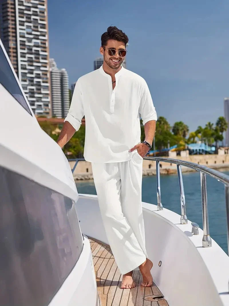 Herren Sommer Set Relaxed Fit Freizeit Sommer