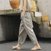 Damen Leinenhose Relaxed Fit Freizeit mit elastischem Bund