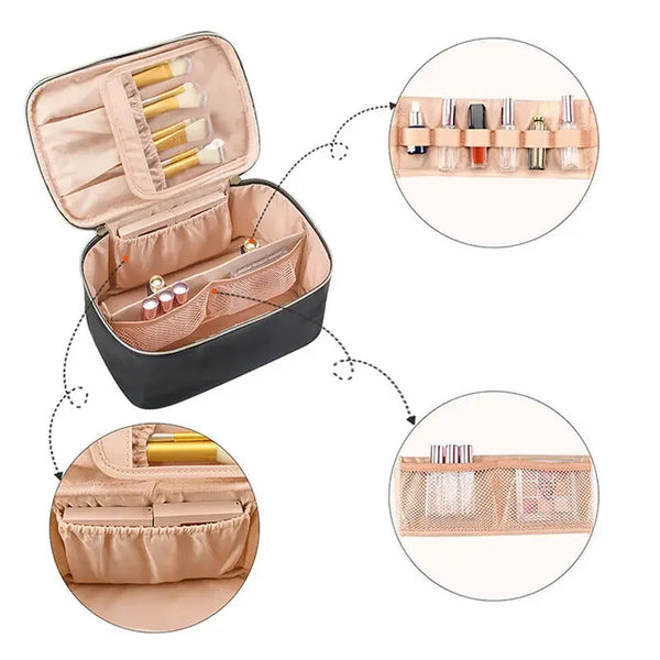 Stylische tragbare Reisetasche für Damen – ideal für Make-up und Kosmetik