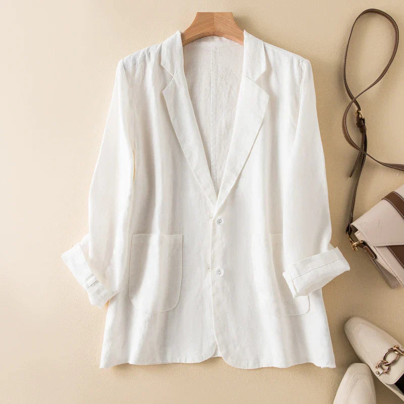 Blazer Damen Leicht Sommer Casual Regular Fit