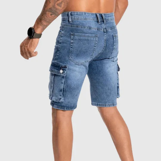 Jeansshorts Herren Gerade Freizeit Sommer Cargo