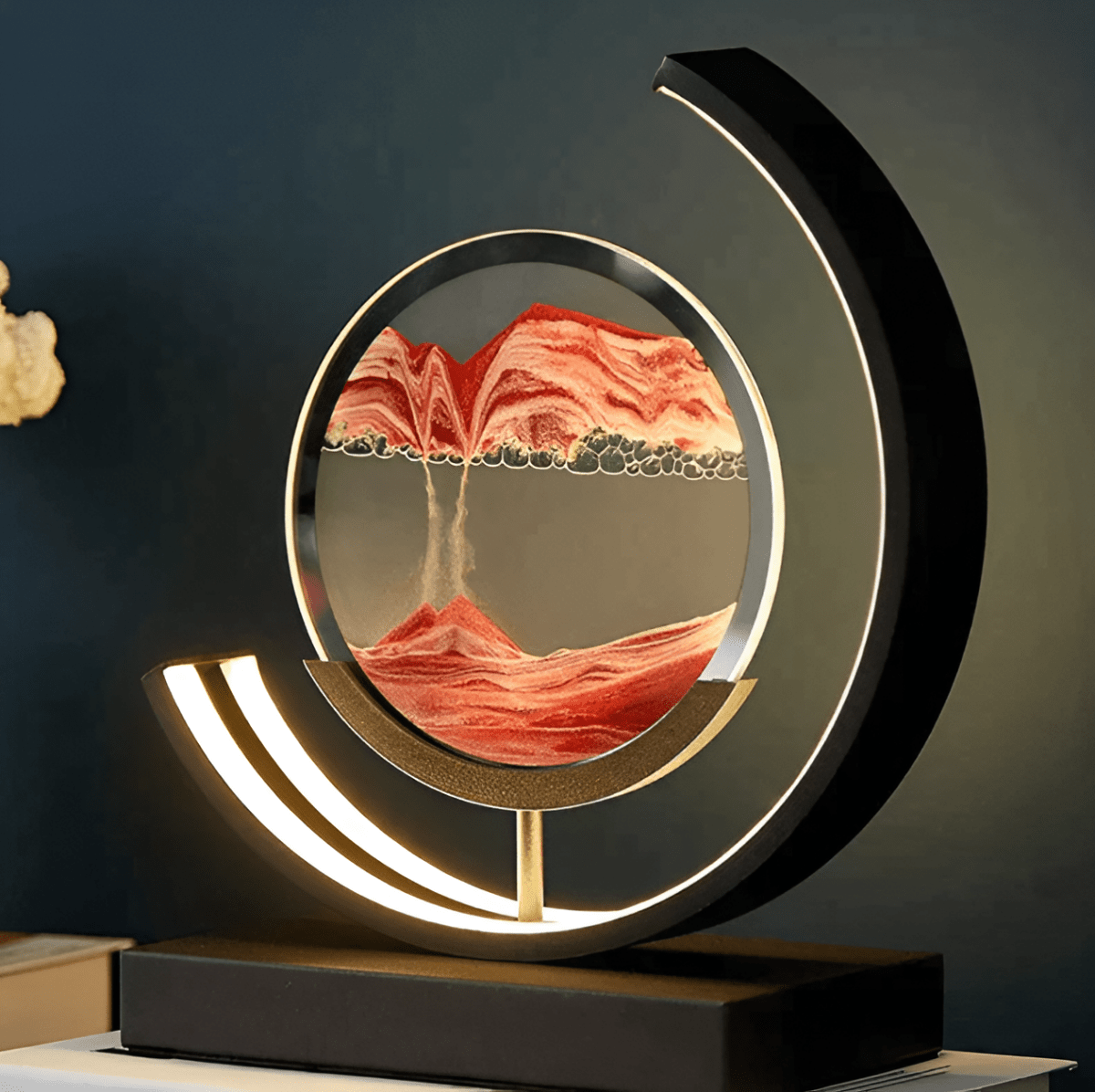 Nachtischlampe - Sandlampe mit beruhigender Bewegung & Stimmungslicht