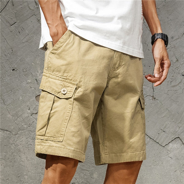 Cargo-Shorts Herren Relaxed Fit Freizeit Sommer