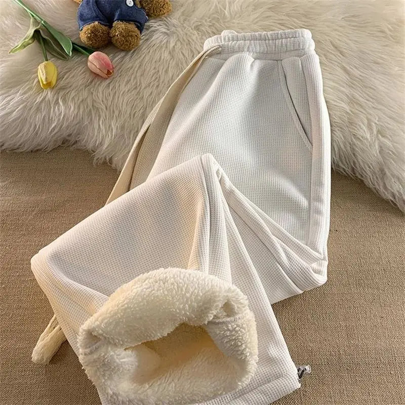 Loungehose Damen Relaxed Fit Winter Gemütlich