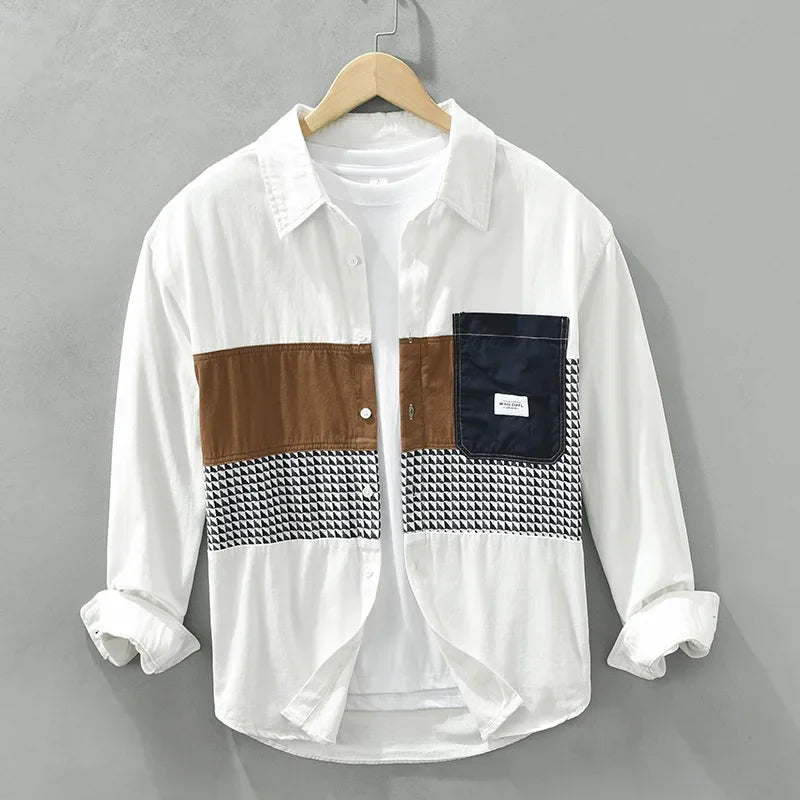Hemd Herren Relaxed Fit Casual Sommer