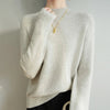 Stehkragenpullover Damen Leicht Weich Winter