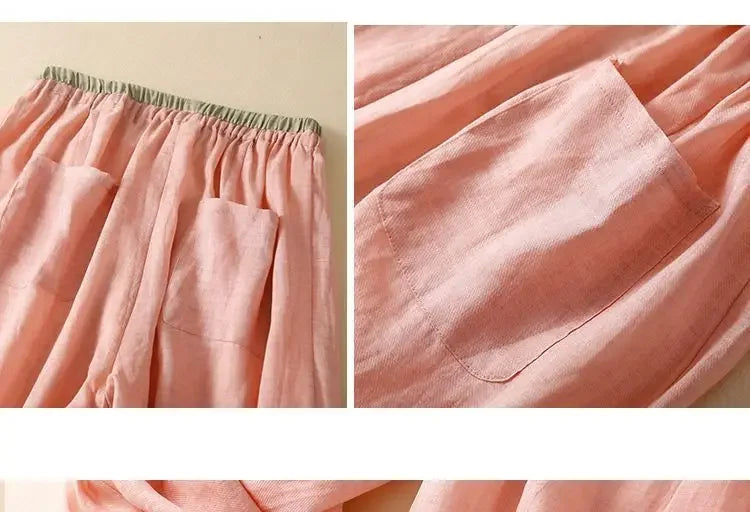 Damen Stoffhose Relaxed Fit Freizeit Sommer