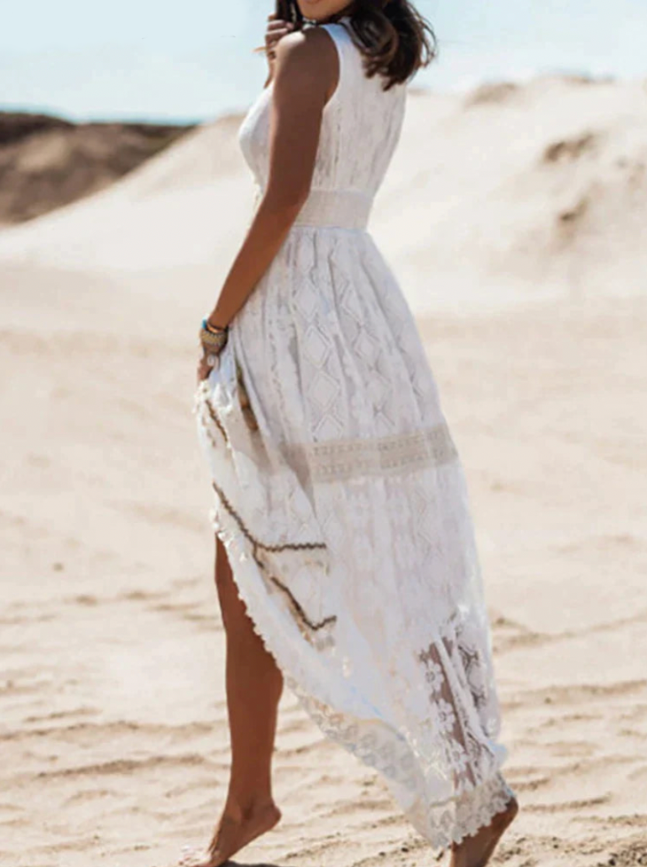 Damen Maxikleid Boho Elegant Sommer Freizeit