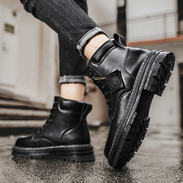 Herren-Boots mit hoher schafthöhe | Alltagstauglich