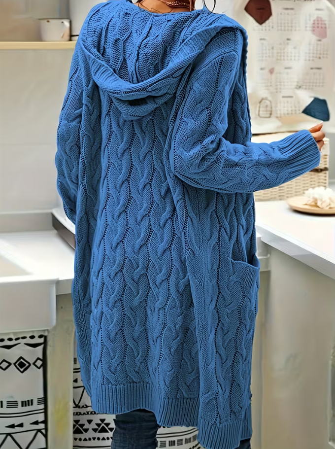 Damen Kapuzencardigan mit Taschen