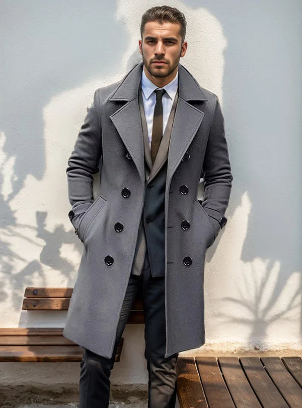 Milo I Trenchcoat Herren Klassisch Gefüttert Herbst & Winter