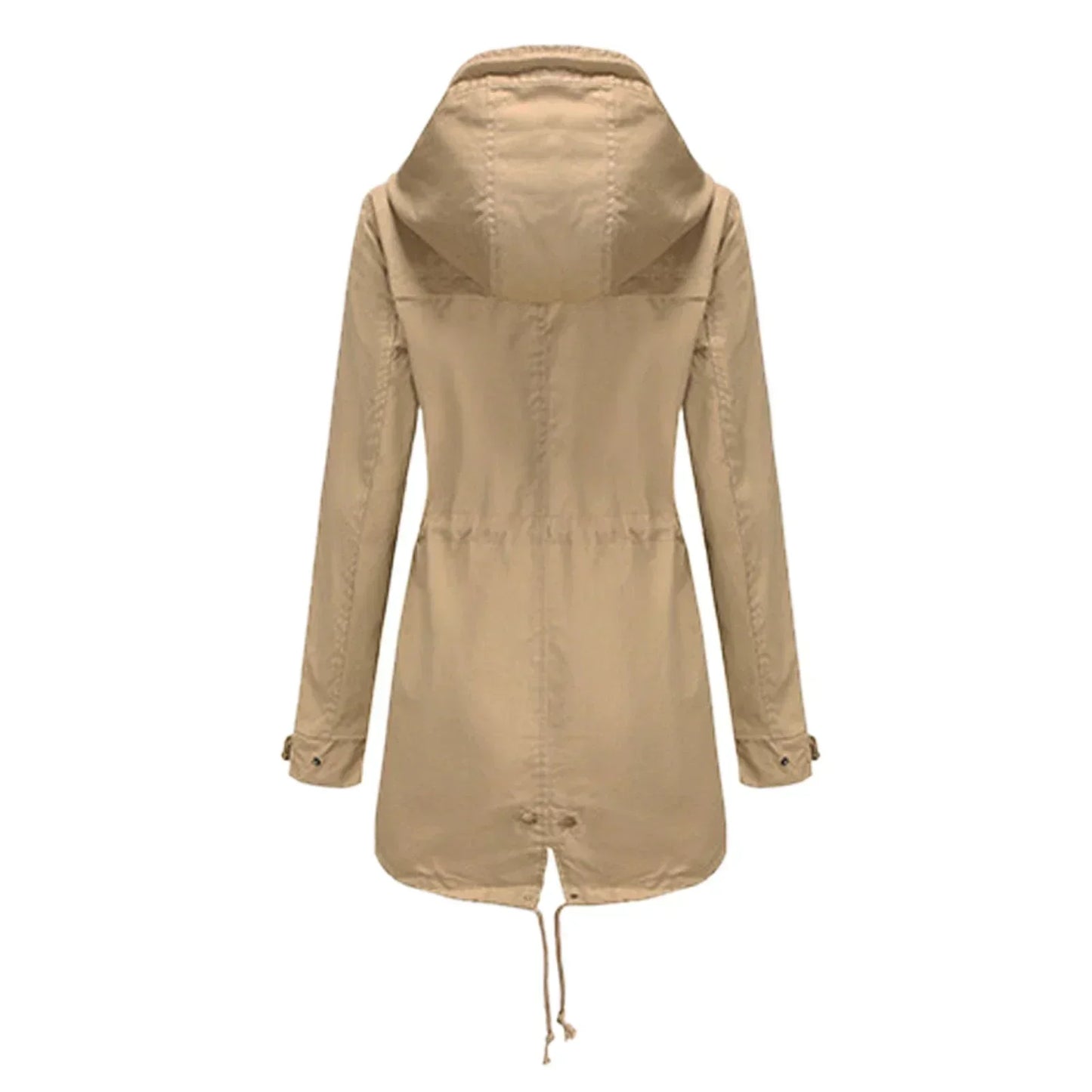 Vivian | Übergangsjacke Leichte Lange Wasserdichte Regenjacke Damen