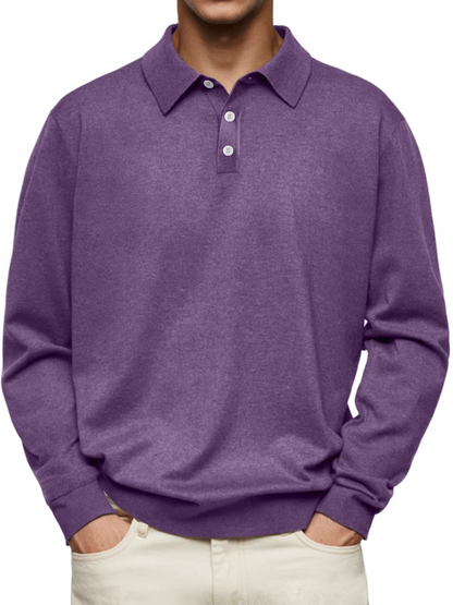 Aiden | Langarm Polo-Shirt