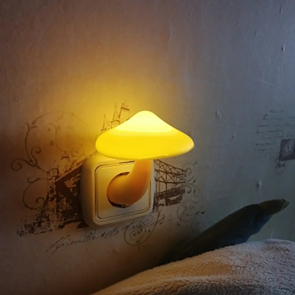 LED Nachtlicht Pilzform Warmgelb Innenraum Deko