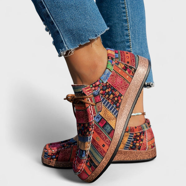Damen Sneakers Regular Fit Freizeit Mehrfarbig Komfortabel