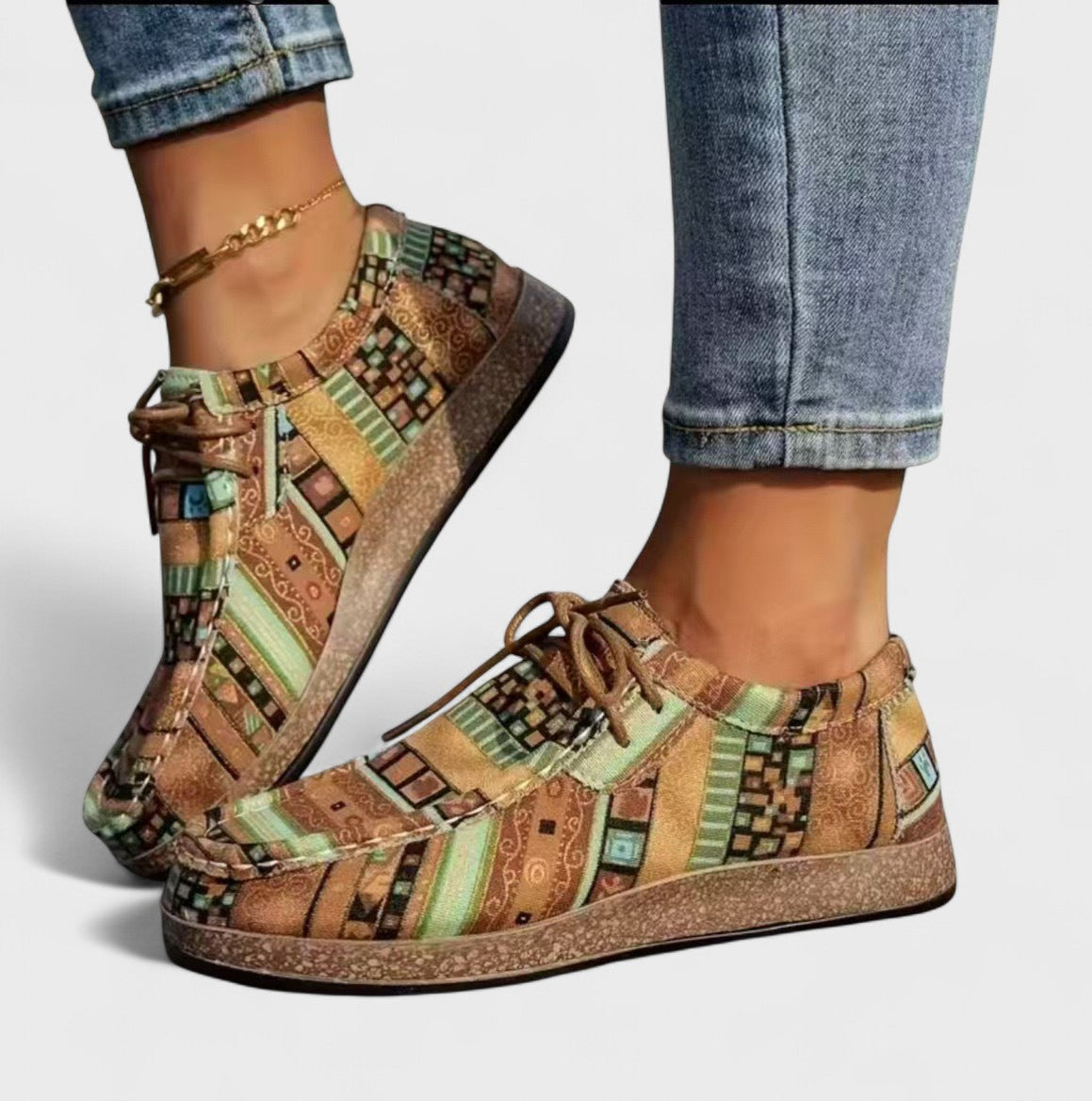 Damen Sneakers Regular Fit Freizeit Mehrfarbig Komfortabel