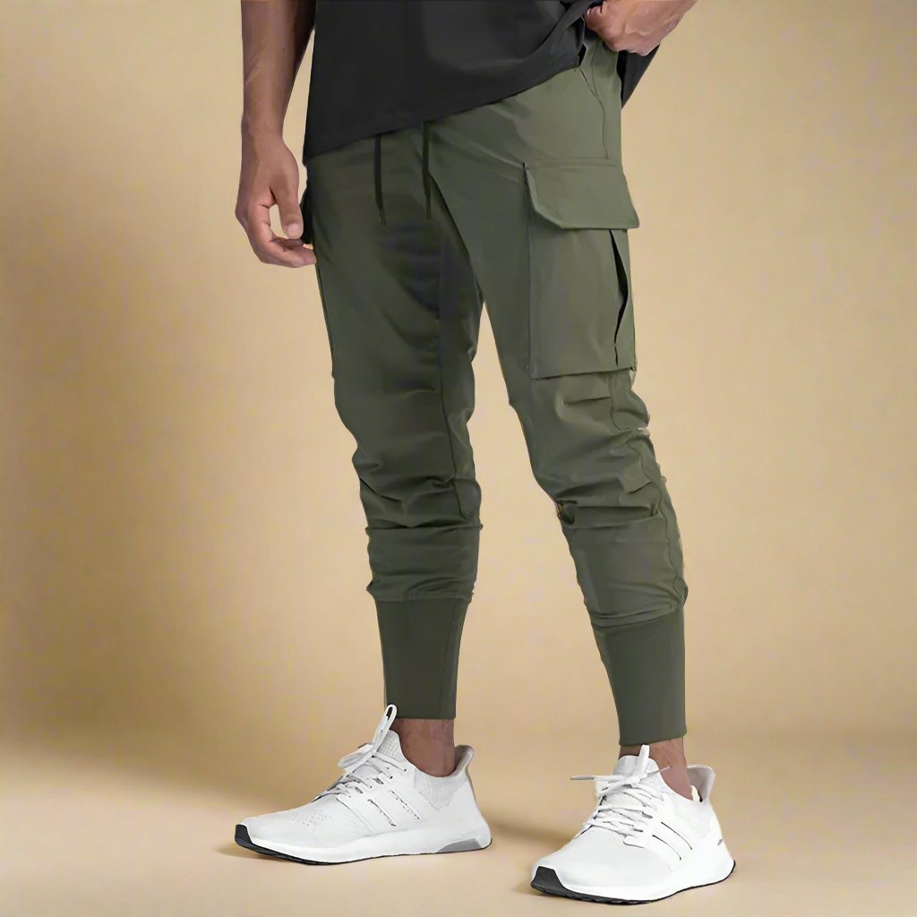 Cargohose Herren Slim Fit Sport Freizeit Schnell trocknend