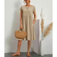 Sommerkleid für Damen, Midi-Länge | Lässig