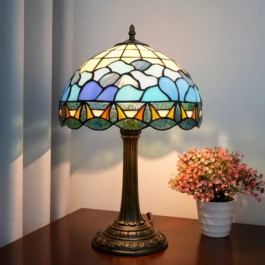 Lebendige Lampe im Rosen-Design