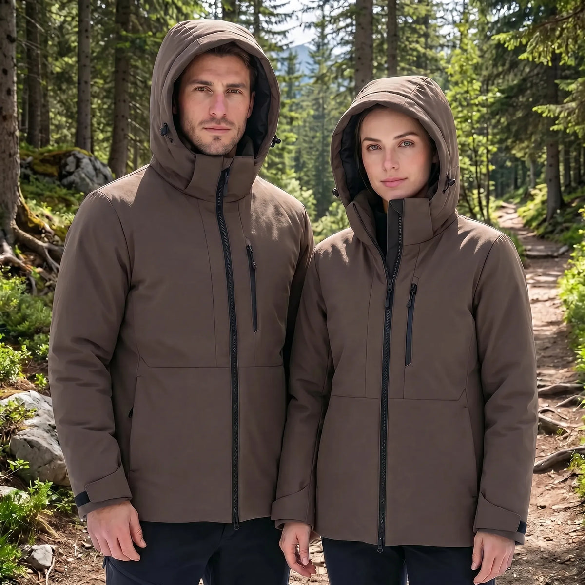 Thermo-Windbreaker Herren & Damen Wasserabweisend Winddicht Outdoor