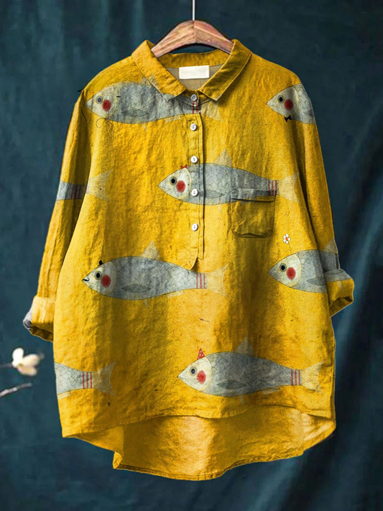 Sylvie | Golden Ocean Shirt