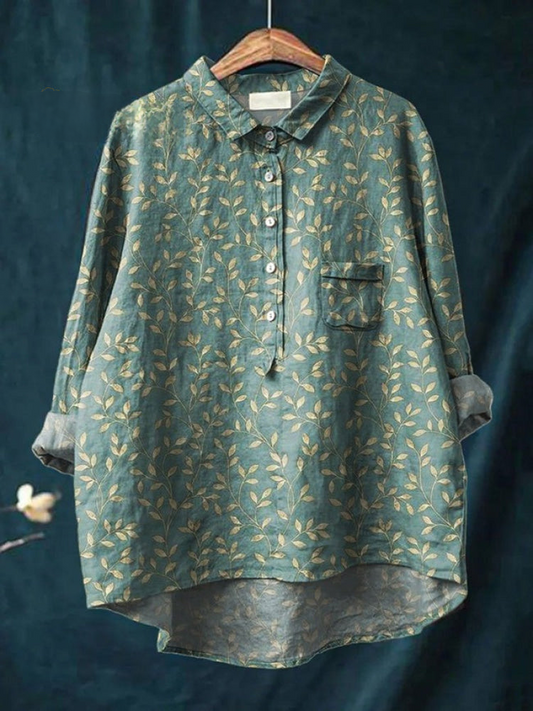 Olive Bloom Shirt by Camille