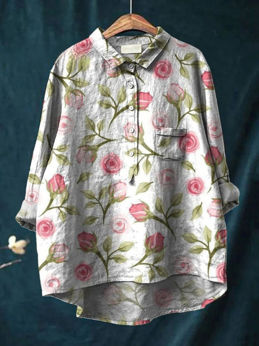 Rosalie | Blush Floral Shirt