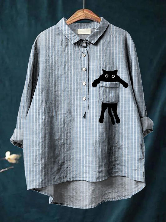 Cleo | Cat Pocket Tee