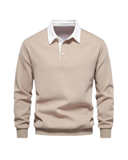 Adrian | Entspannter Polo-Pullover