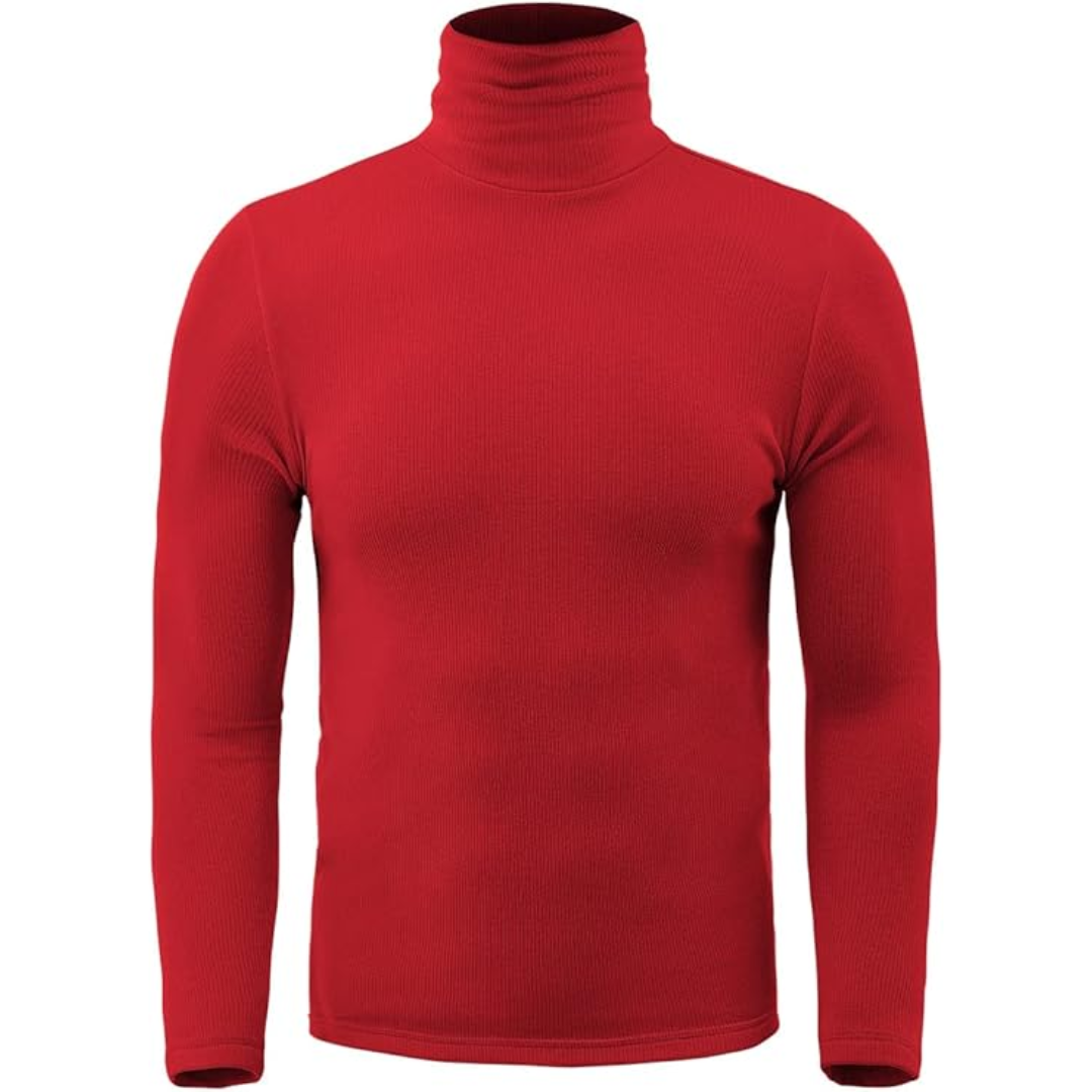 Thermo Rollkragenpullover Herren Slim Fit Winter Outdoor