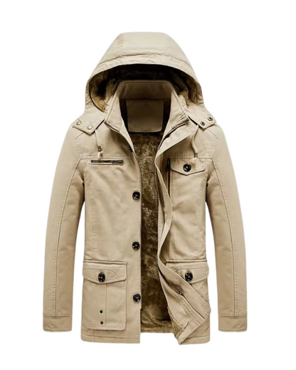 Elegante wattierte Premium-Winterjacke