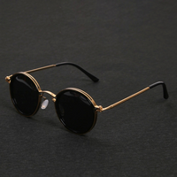 Lunettes de soleil polarisées pour femme avec monture en métal et plaquettes nasales confortables