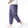 Urban Cropped Hose aus Baumwoll-Leinen-Mischung