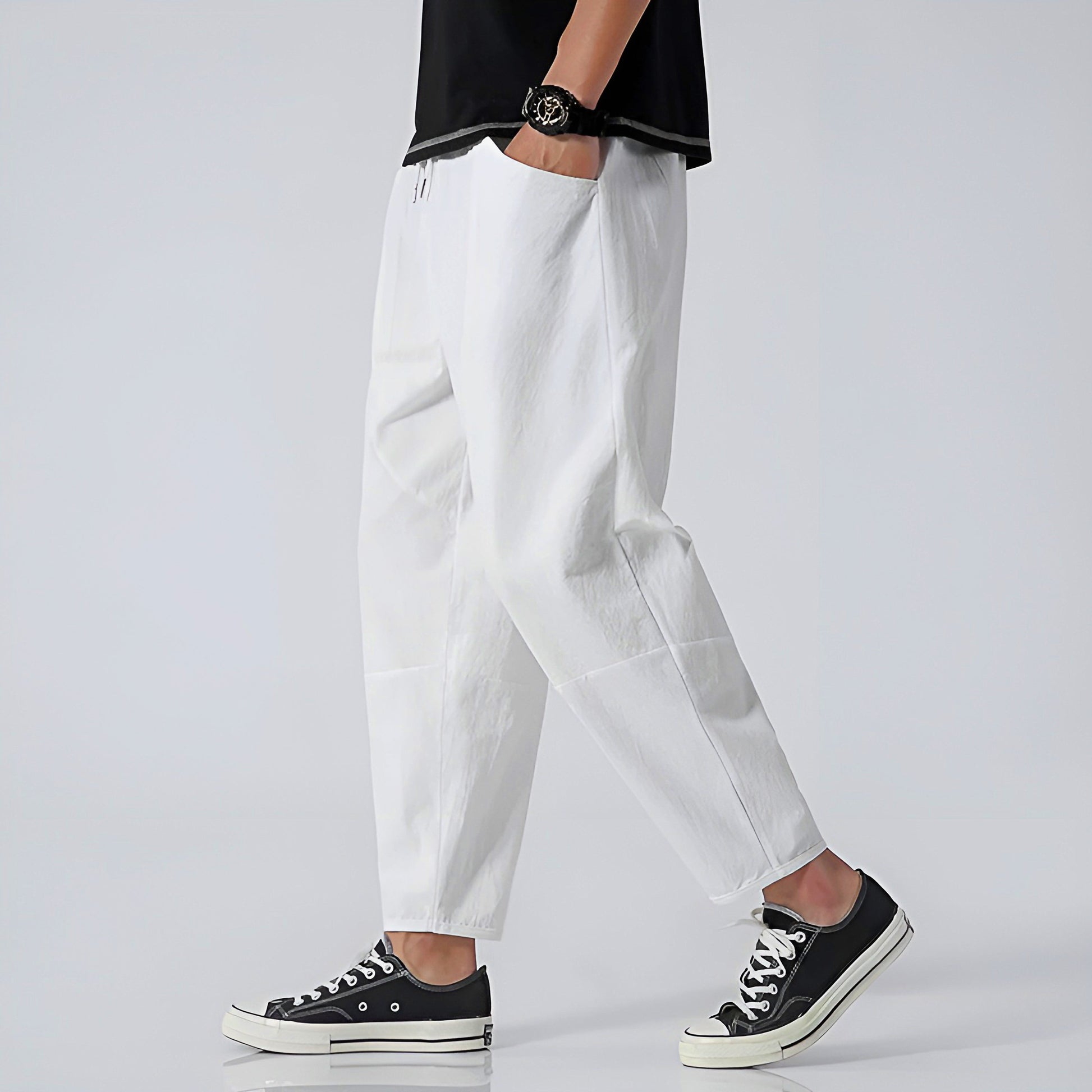 Urban Cropped Baumwollhose 7
