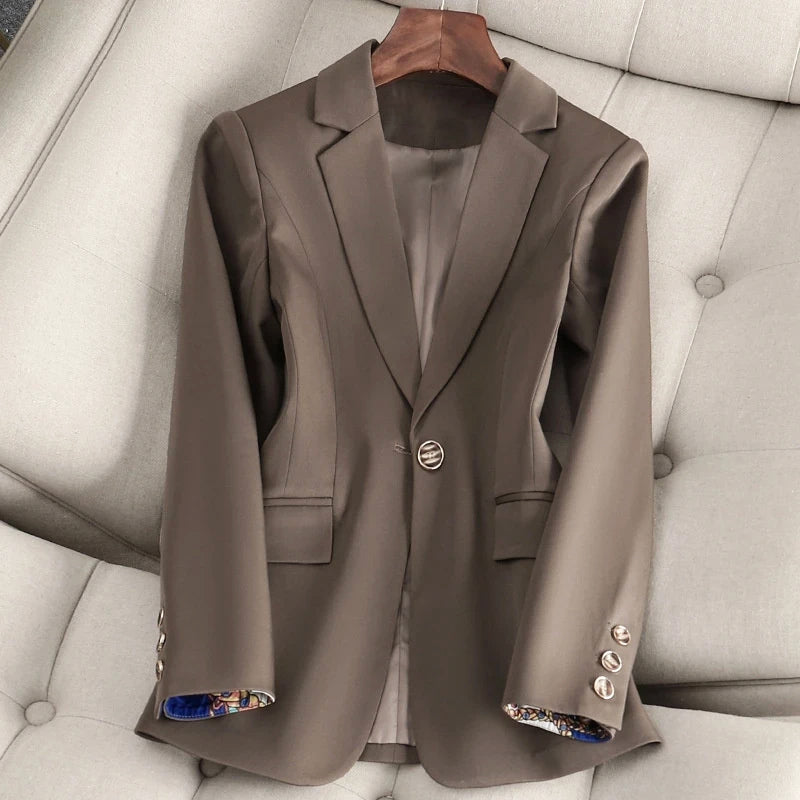Damen Slim Fit Blazer Business Klassisch Elegant