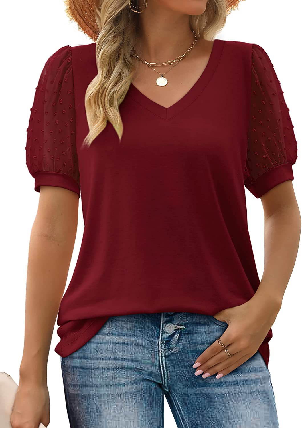 Vera | V-Neck Oberteil für Damen aus Leinen mit Eleganter Passform | Vielseitiges Design für Komfort und Stil 1