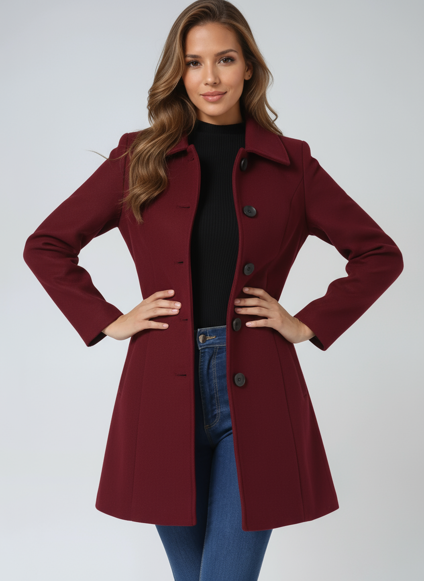 Damenjacke im Regular Fit | Ausgestellte Jacke für Herbst und Winter