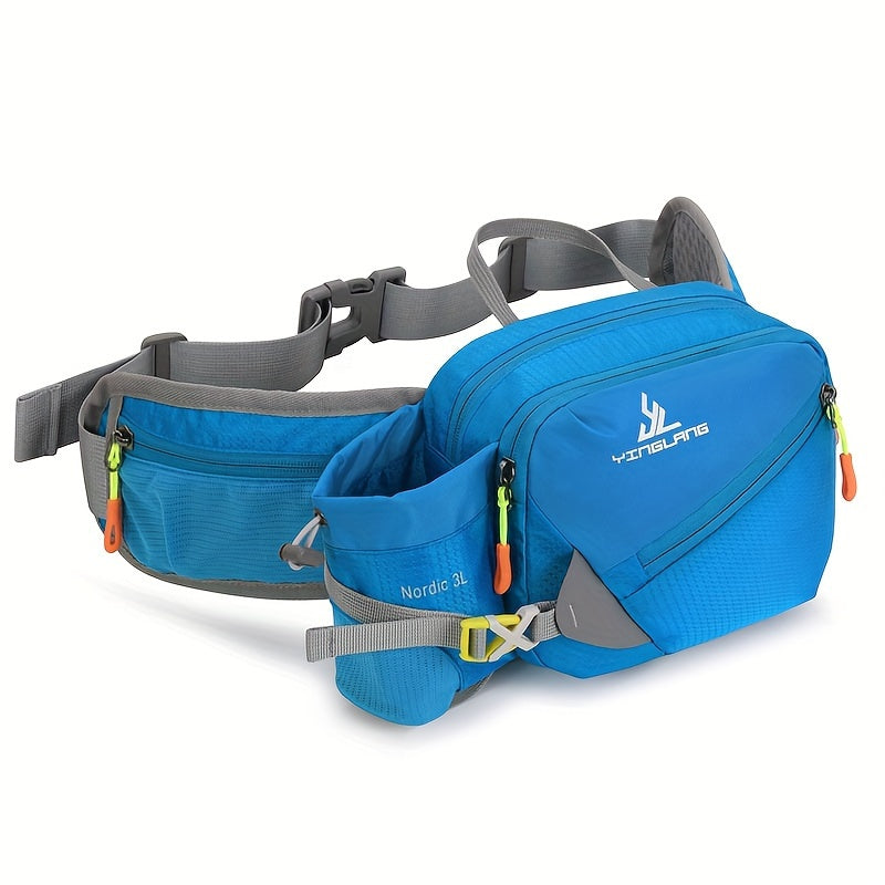 Laufgürteltasche für Outdoor-Sportler mit Flaschenhalter und Reißverschlusstaschen