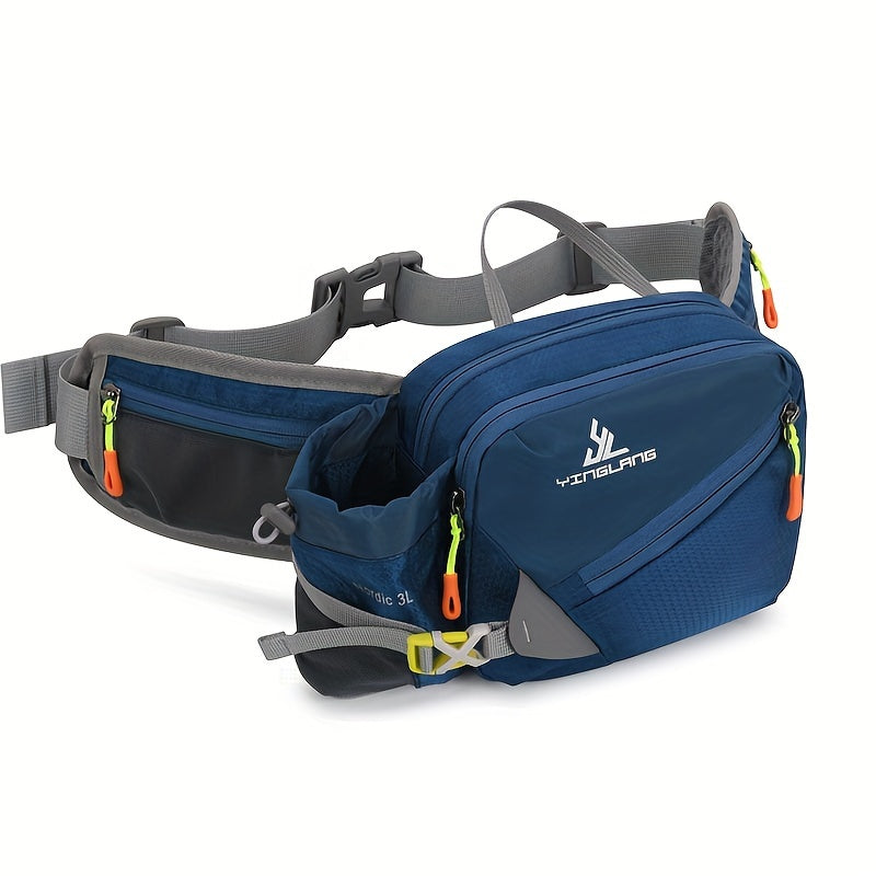 Laufgürteltasche für Outdoor-Sportler mit Flaschenhalter und Reißverschlusstaschen