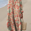 Vintage Midi Sommerkleid | Festliche Kleider Damen mit Floralprint
