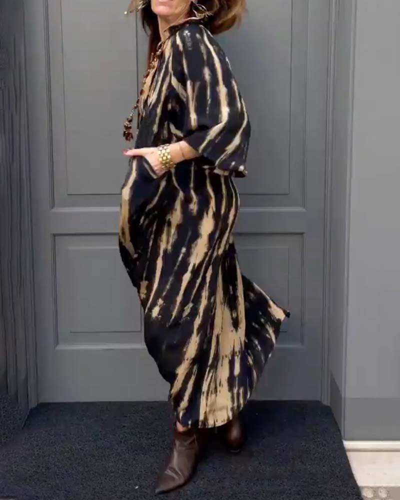 Vintage Maxi Kleider | Baumwollmischung mit Taschen | Lässiger Stil für Alltag und Sommer 2