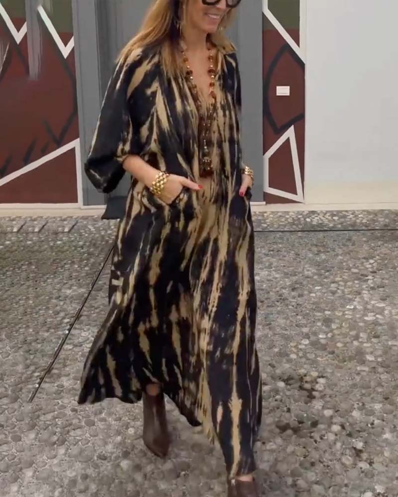 Vintage Maxi Kleider | Baumwollmischung mit Taschen | Lässiger Stil für Alltag und Sommer 3