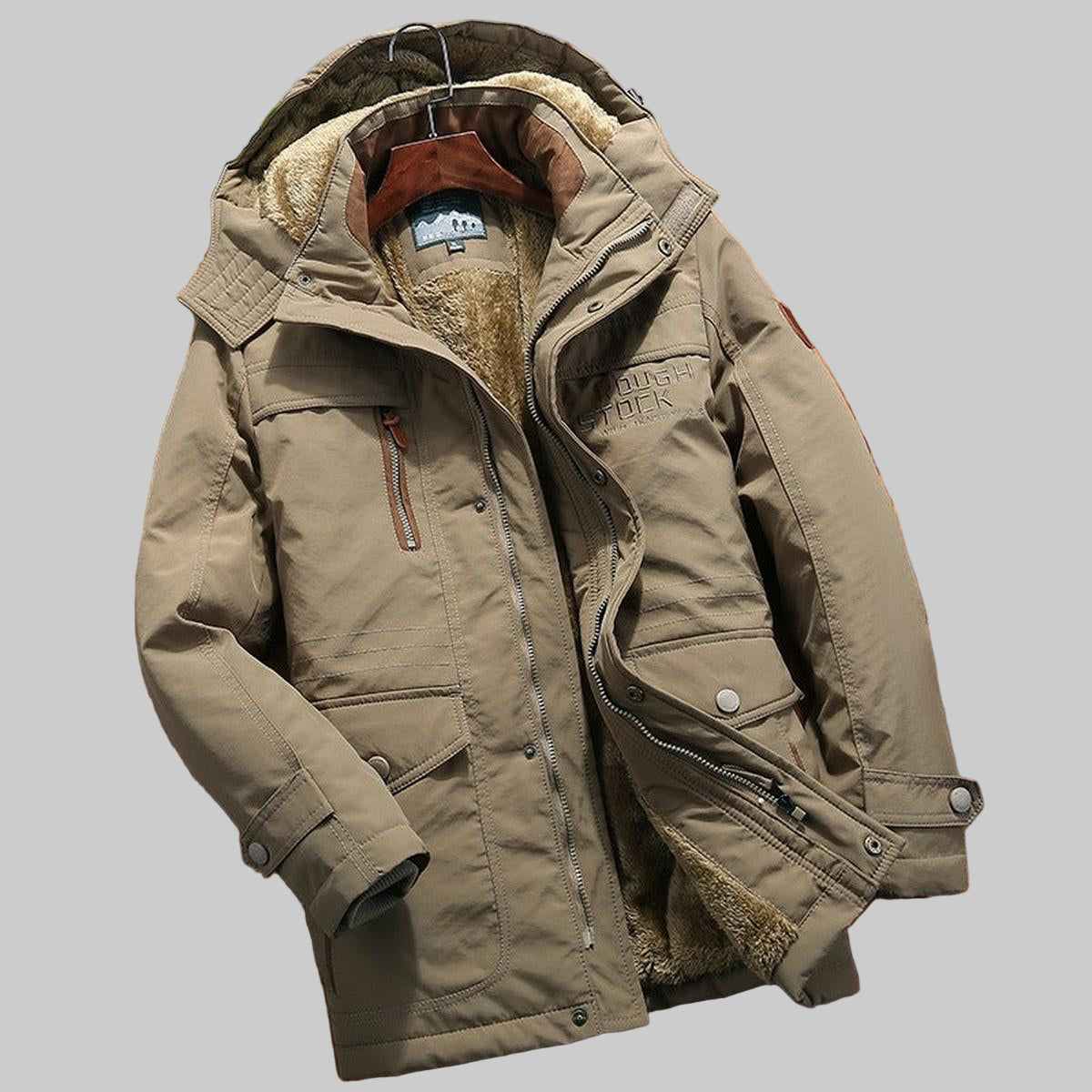 Winterjacke Herren Regular Fit Leicht Wetterfest