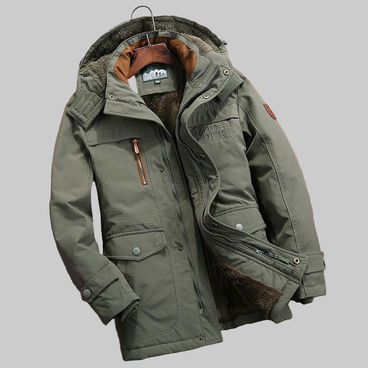 Winterjacke Herren Regular Fit Leicht Wetterfest