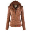 Weatherproof Women's Leather Jacket with Hood | The Ideal Jacket for Any Season