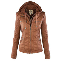 Weatherproof Women's Leather Jacket with Hood | The Ideal Jacket for Any Season
