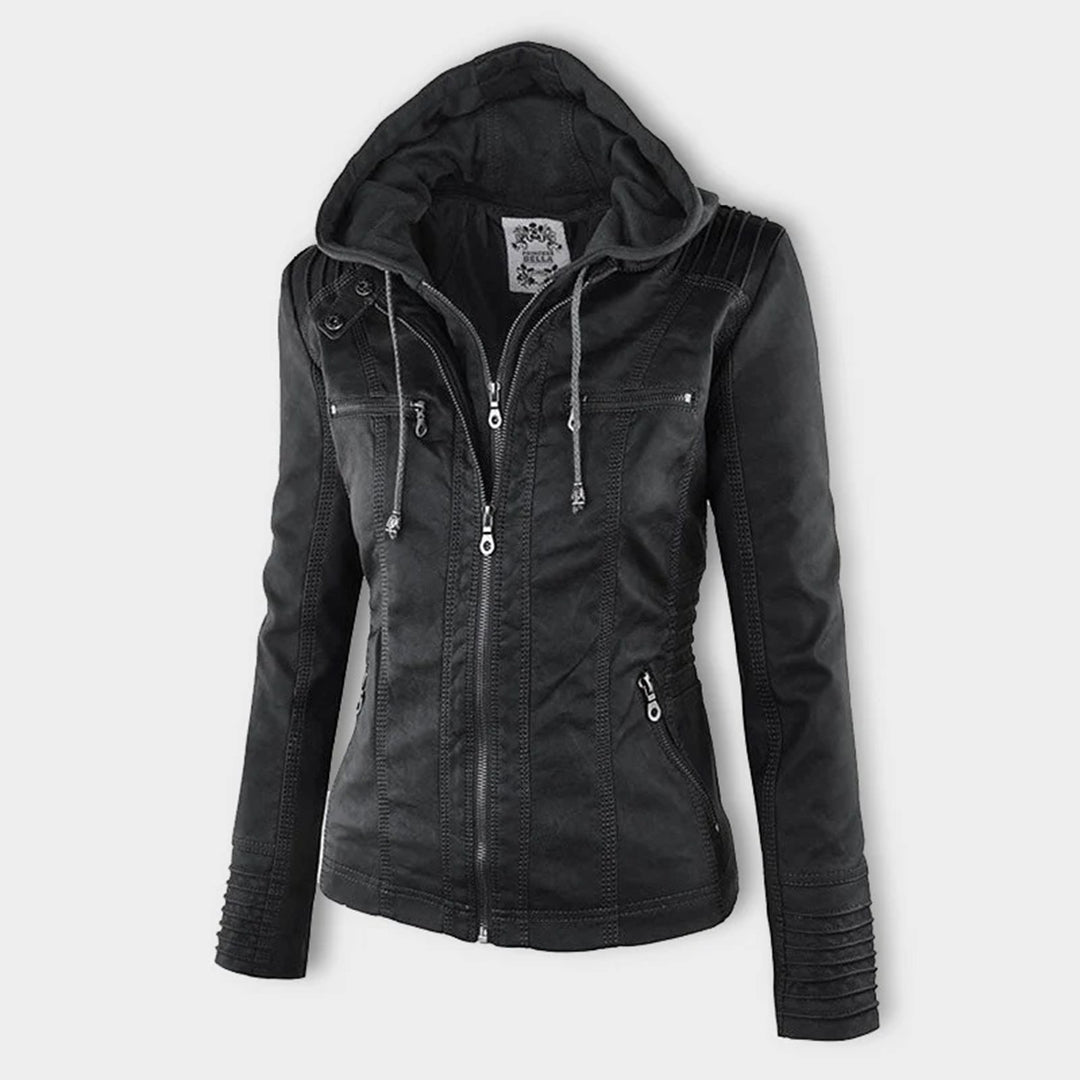Wetterfester Damen jacke mit Kapuze 4