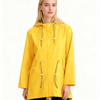 Wetterfester Trenchcoat mit Kapuze I Übergangsjacke