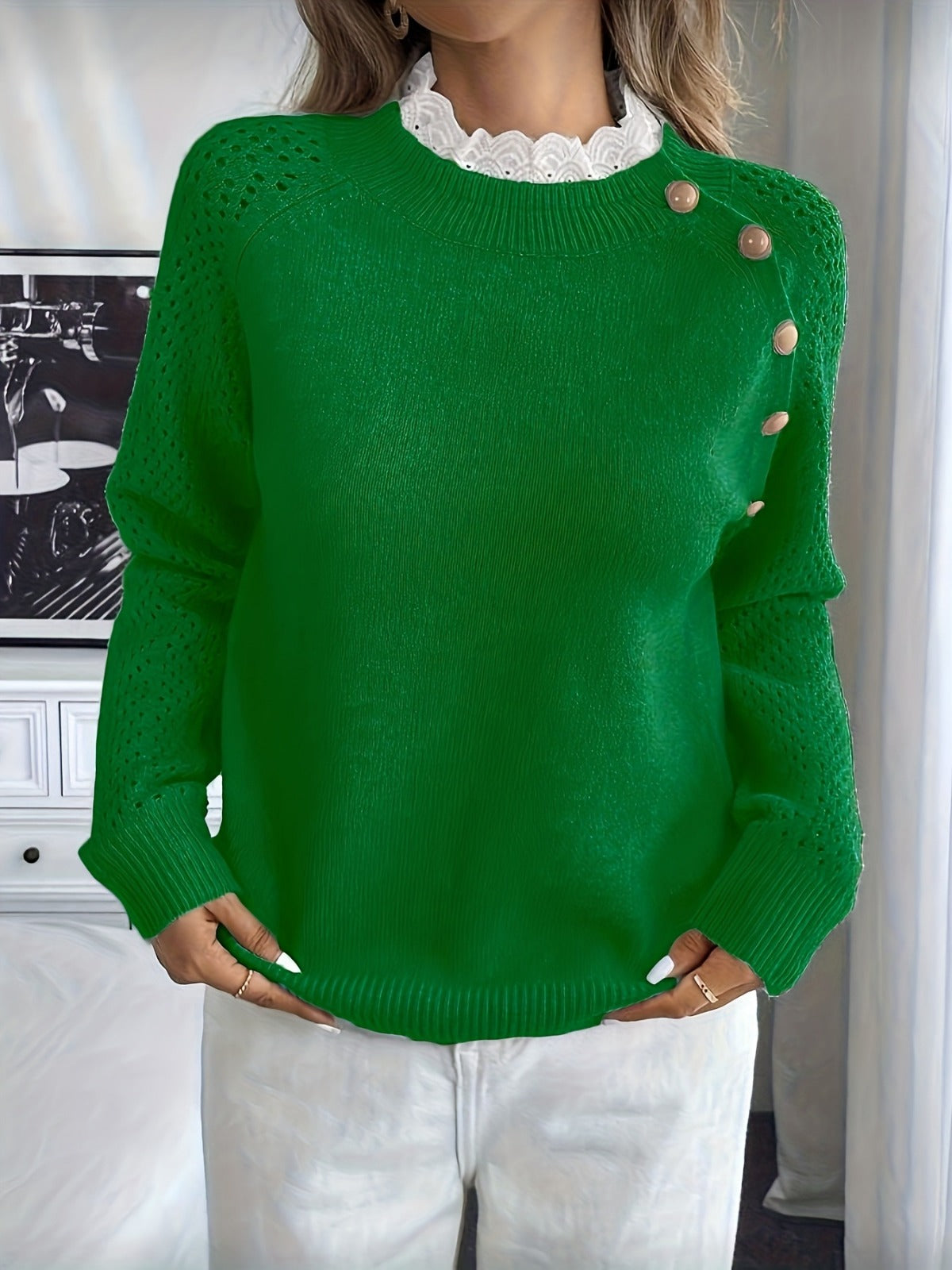 Crelace™ Stylischer Strickpullover